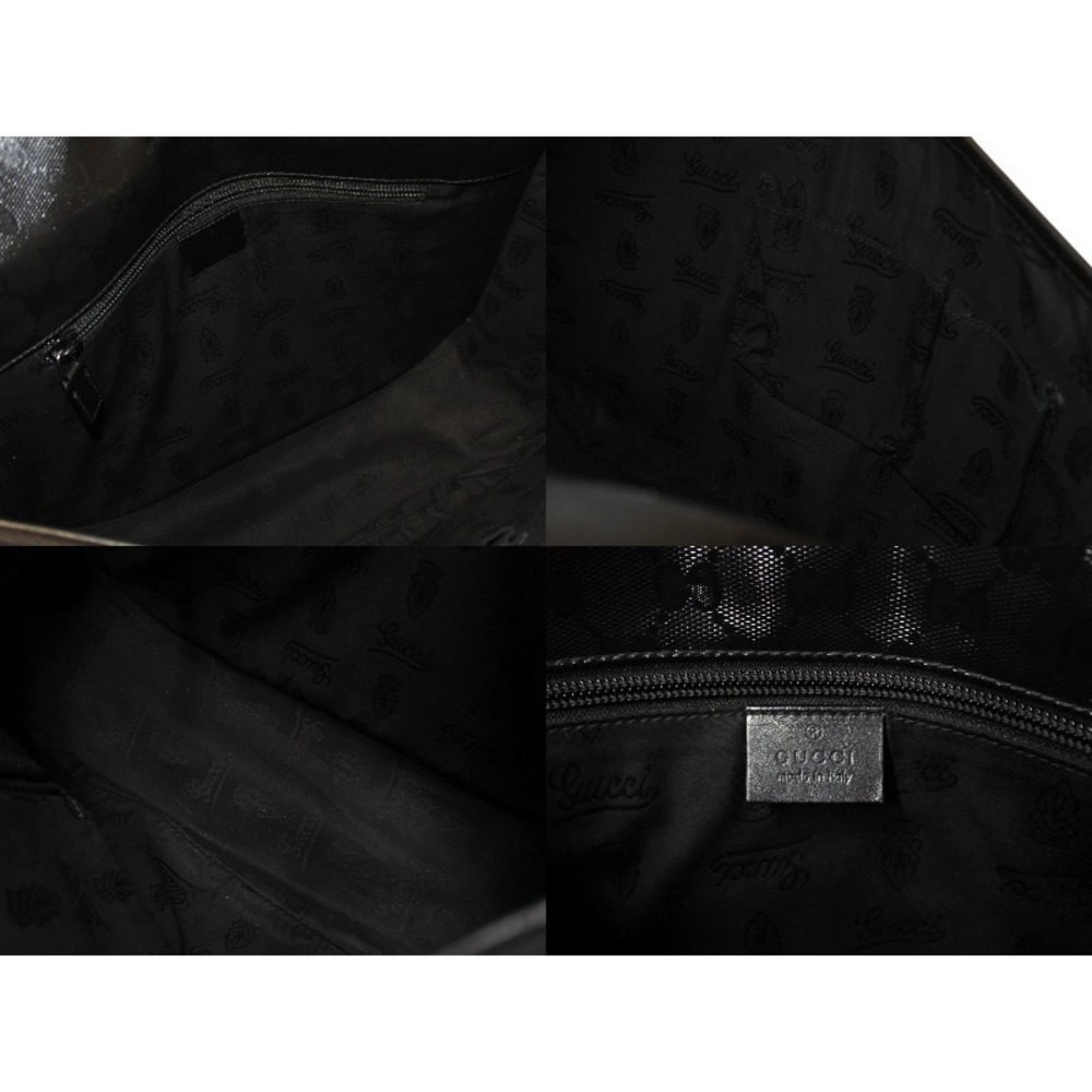Gucci Leather Messenger Pattern Implement Gg Blac… - image 8